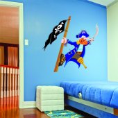 Autocollant Stickers enfant pirate et drapeau