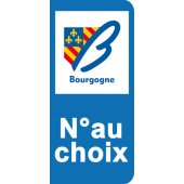 Stickers Plaque Bourgogne