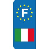 Stickers Plaque Italie