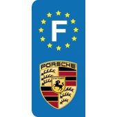 Stickers Plaque Porsche