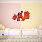 Autocollant Stickers poisson clown