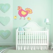 Autocollant Stickers enfant poule et poussin