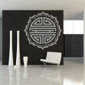 Stickers symbole rond asiatique 