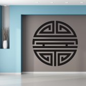 Stickers symbole rond asiatique