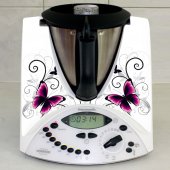 Stickers Thermomix TM 31 Papillons white