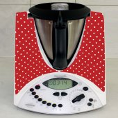 Stickers Thermomix TM31 Rouge à pois 2 