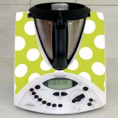 Stickers Thermomix TM31 Vert a pois 