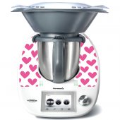 Stickers Thermomix TM5 Coeurs en folies 2