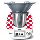 Stickers Thermomix TM5 Pois rouge 4