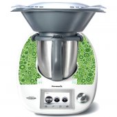 Stickers Thermomix TM5 Rond design vert 