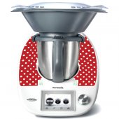 Stickers Thermomix TM5 Rouge à pois 