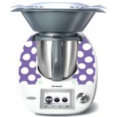 Stickers Thermomix TM5 Violet à pois