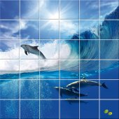 vinilo azulejos delfín