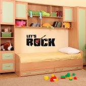 Vinilo decorativo let's rock