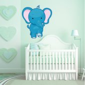 Vinilo infantil elefante bebé