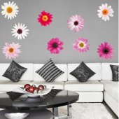 Wandsticker Blumen Set