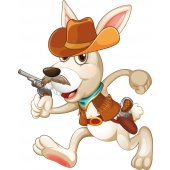 Wandsticker Cowboy