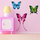 Wandsticker Schmetterling Set