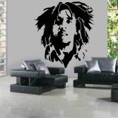Wandtattoo Bob Marley