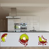 Wandtattoo Kiwi Set