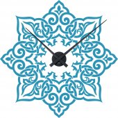 Wandtattoo-Uhr Orient