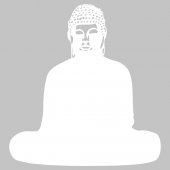 Wandtattoo Velleda weisse Tafel Buddha