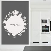 Wandtattoo Velleda weisse Tafel Kochen