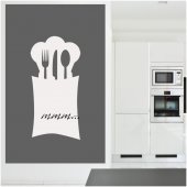 Wandtattoo Velleda weisse Tafel Kochen