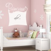 Wandtattoo Velleda weisse Tafel Prinzessin