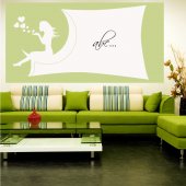 Woman Whiteboard Wall Stickers