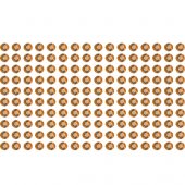 160 brown rhinestone sticker