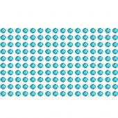 160 Estrás adhesivos turquesa