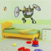 Adesivo Murale bambino robot