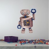 Adesivo Murale bambino robot