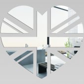 Akrylowe Lustro Plexiglas - Serce London