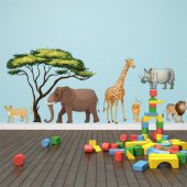 Animals Set Wall Stickers