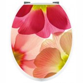 Aufkleber für Toilettendeckel Blütenblätter
