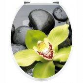 Aufkleber für Toilettendeckel Orchidee