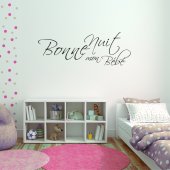 Autocolante decorativo bonne nuit bébé