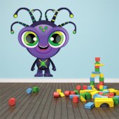 Autocolante decorativo infantil alienígena