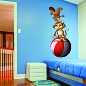 Autocolante decorativo infantil circo