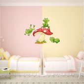 Autocolante decorativo infantil cogumelo