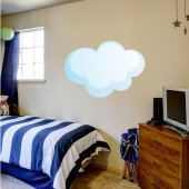 Autocolante decorativo infantil nuvens
