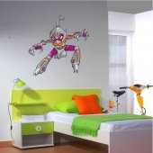 Autocolante decorativo infantil robôs