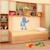 Autocolante decorativo infantil robôs