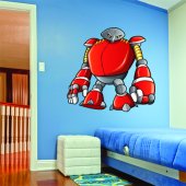 Autocolante decorativo infantil robôs