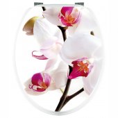 Autocolante tampo de sanita orquídea
