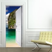 Beach Door Stickers