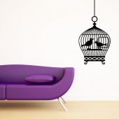 Bird Cage Wall Stickers