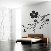 Branch with Butterflies Wall Stickers